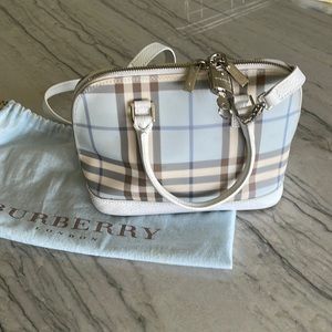 Authentic Burberry vintage small bowling bag